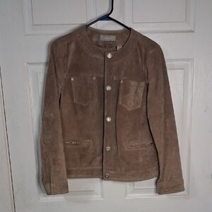 Liz Claiborne Tan Suede Jacket Size L